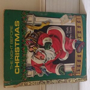 Vintage 1969 The Night Before Christmas A Little Golden Book by Clement C Moore